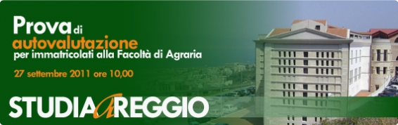Prova di autovalutazione per gli immatricolati ad agraria