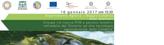 Resoconto convegno "Sinergie tra ricerca PON e percorsi formativi nell�ambito del �Distretto ad alta tecnologia agroindustriale della Calabria�