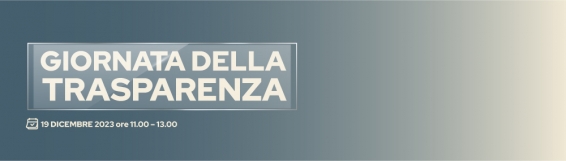 GIORNATA DELLA TRASPARENZA 2023 - Aula Magna �L. Quaroni� - 19 dicembre 2023, ore 11:00